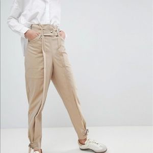 ASOS HIGH WAISTED TWO-PIECE PANTS